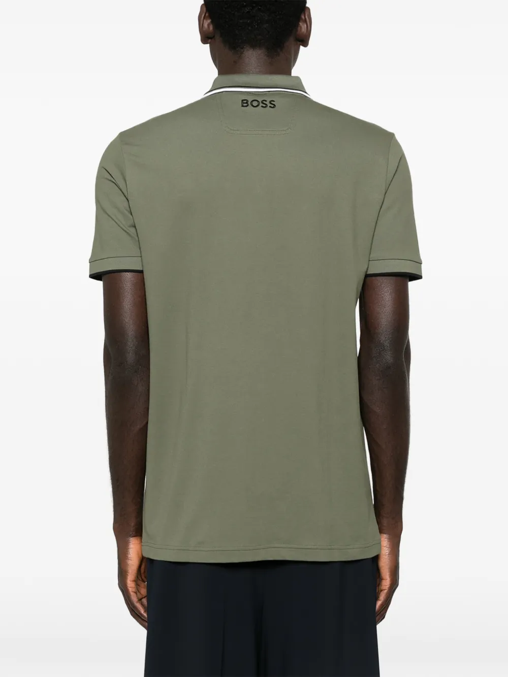 BOSS Poloshirt met logo Groen