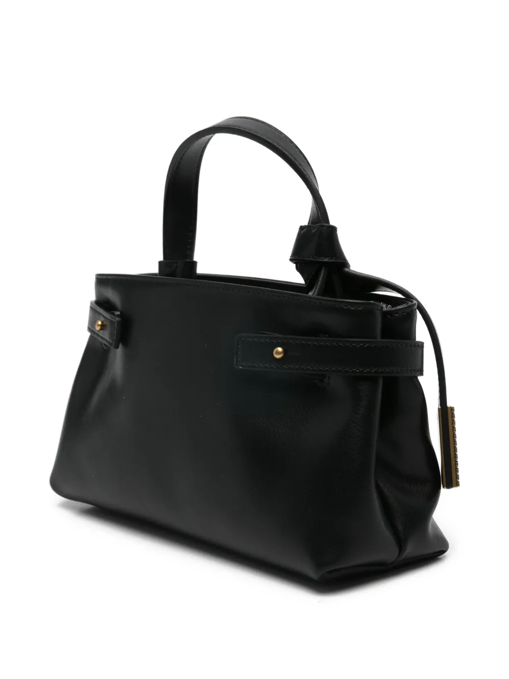  Emporio Armani Knot Detail Handle Tote Bag - Black 