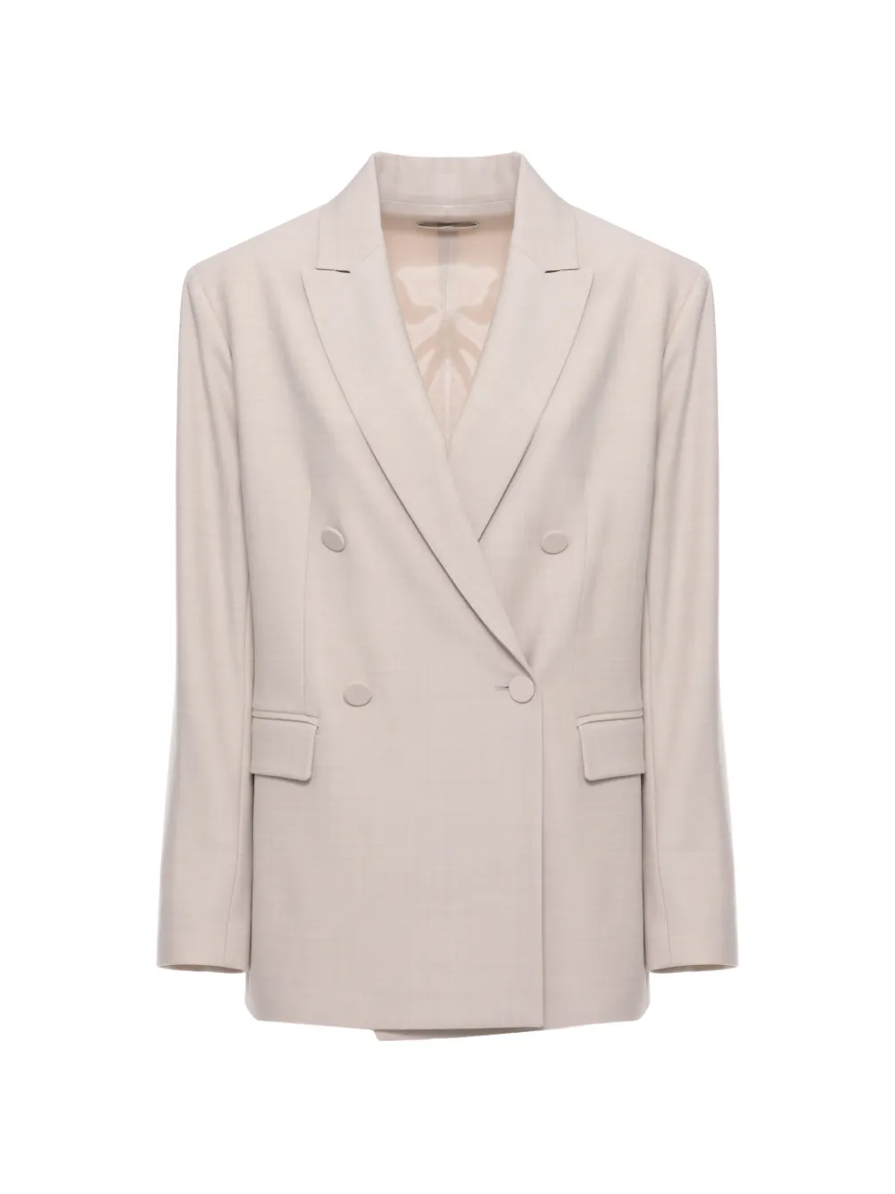 Antonelli double-breasted wool jacket - Toni neutri