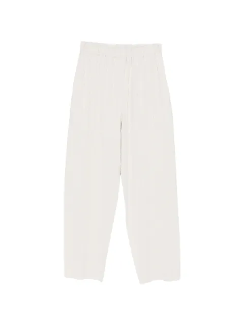 Issey Miyake cropped bukser med plisseringer