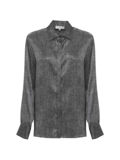 Antonelli herringbone button shirt