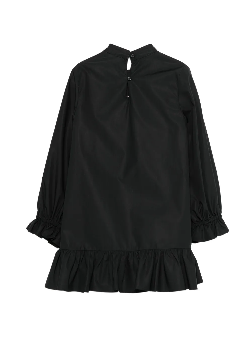  Balmain Kids Logo-embroidered Dress - Black 
