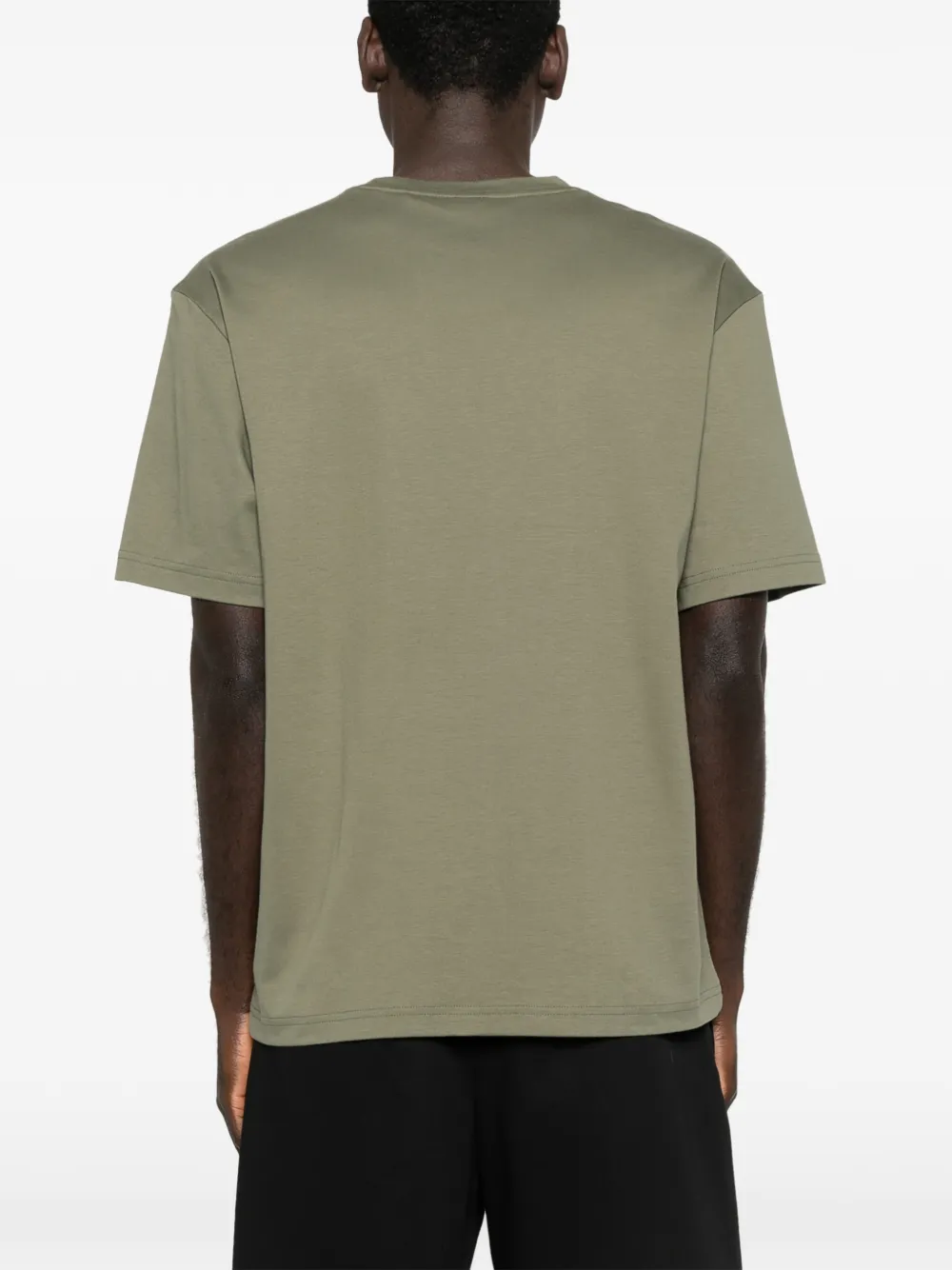 BOSS T-shirt met grafische print Groen