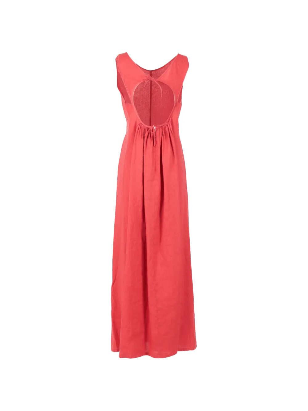 ASPESI Maxi-jurk met open rug Rood