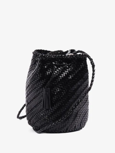 DRAGON DIFFUSION Pompom Double Jump leather bucket bag