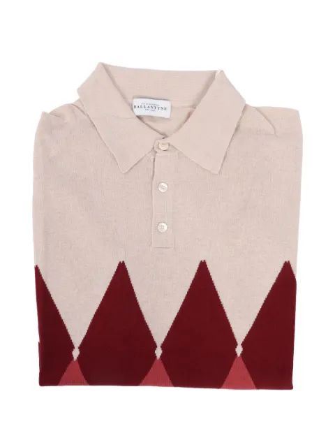 Ballantyne argyle-pattern short-sleeves polo shirt