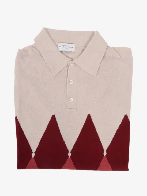Ballantyne argyle-pattern short-sleeves polo shirt
