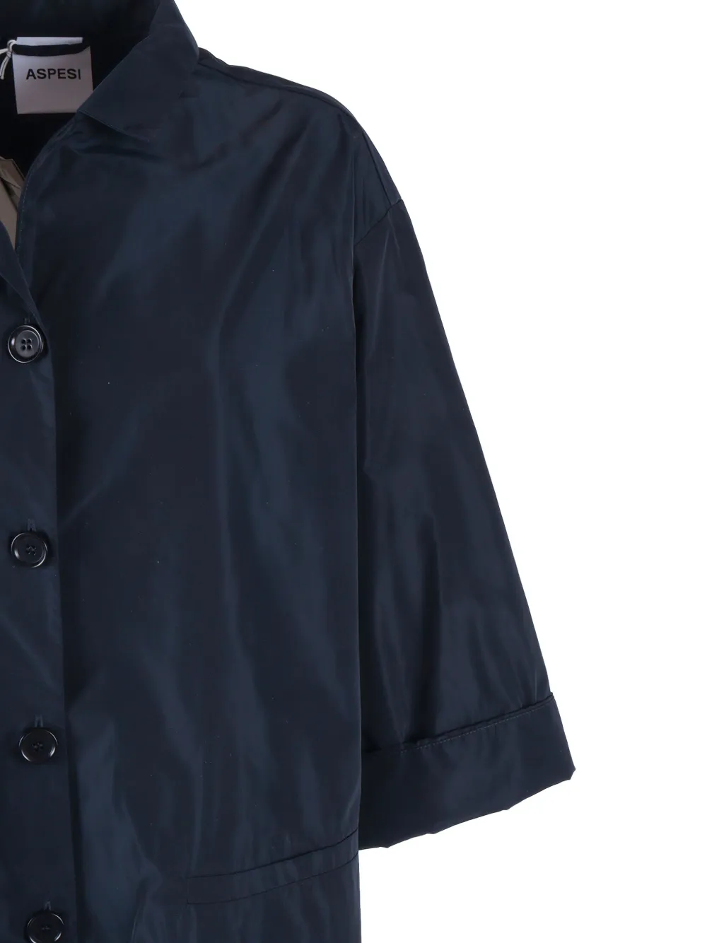  Aspesi Button-down Donna Coat - Blue 