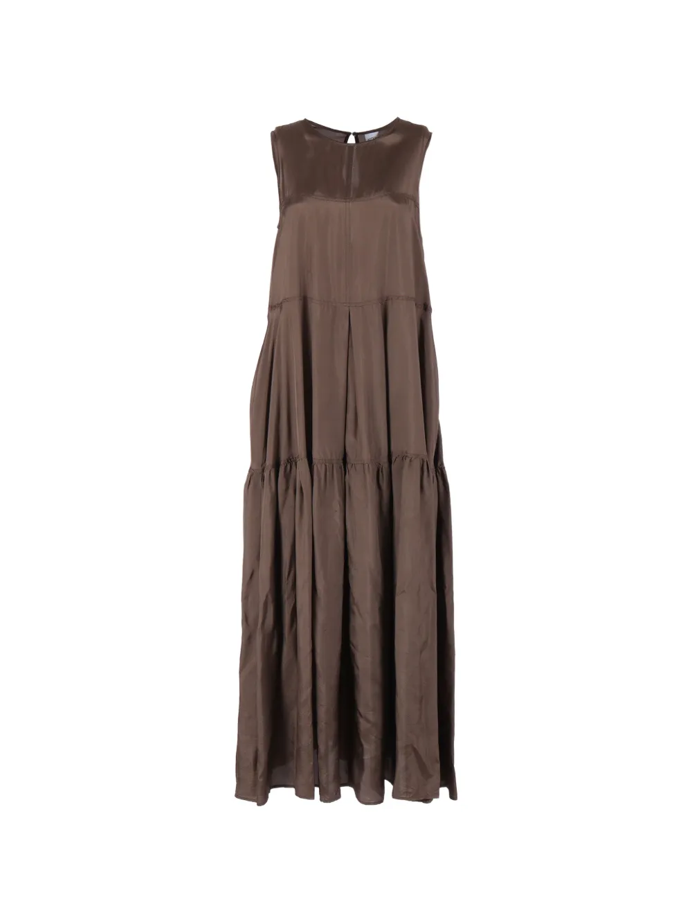 ASPESI gathered dress - Marrone