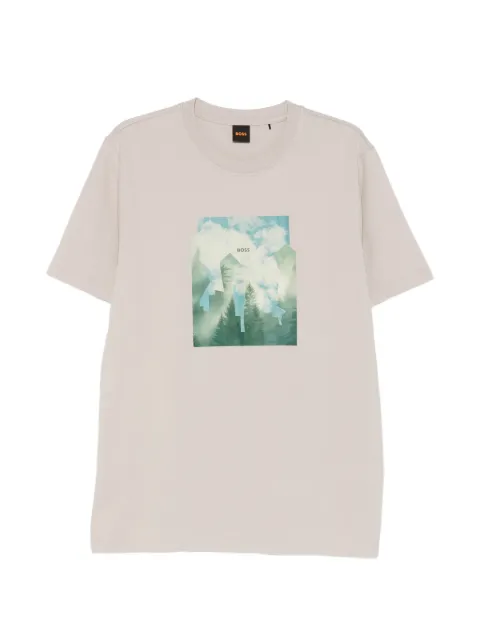 BOSS graphic-print short-sleeve T-shirt