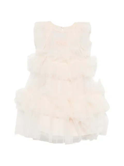 Fendi Kids vestido con volantes