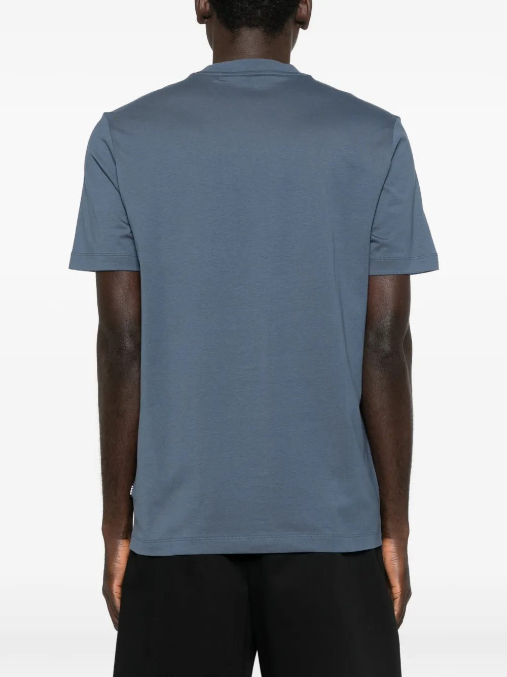 BOSS T-shirt met grafische print Blauw