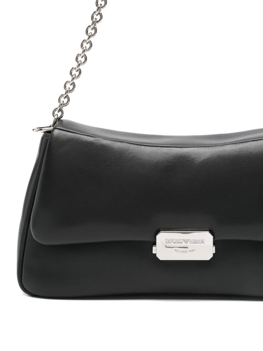 Emporio Armani Schoudertas met kettingband Zwart