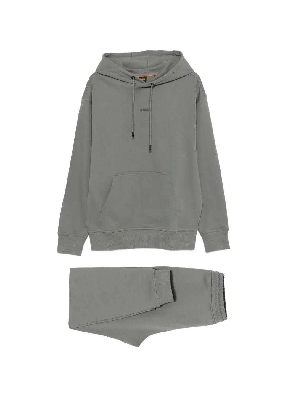 BOSS elasticated-cuffs tracksuit - Grigio