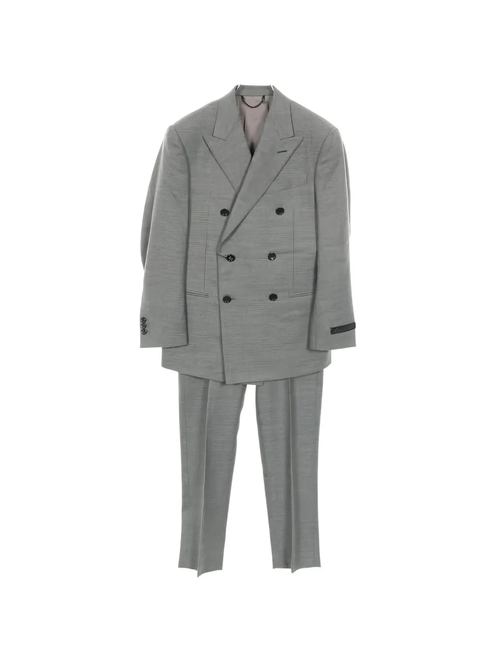 Louis Vuitton Pre-Owned 2020s double-breasted wool suit - Grigio