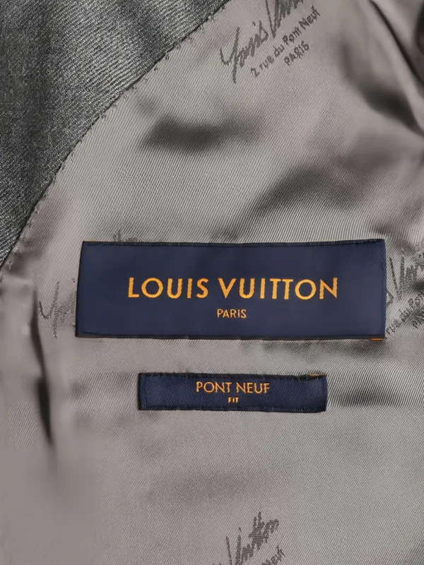 Louis Vuitton Pre-Owned 2020s double-breasted Wool Suit | Grey