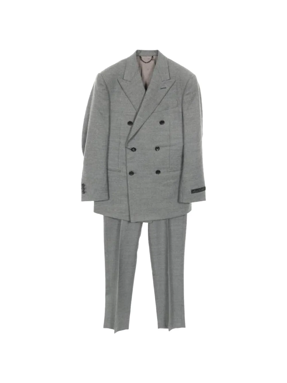 Louis Vuitton Pre-Owned 2020s double-breasted wool suit - Grigio