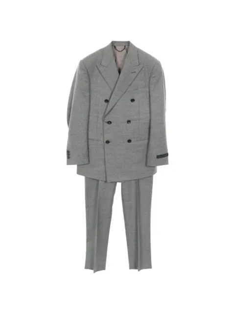 Louis Vuitton Pre-Owned 2020s double-breasted wool suit
