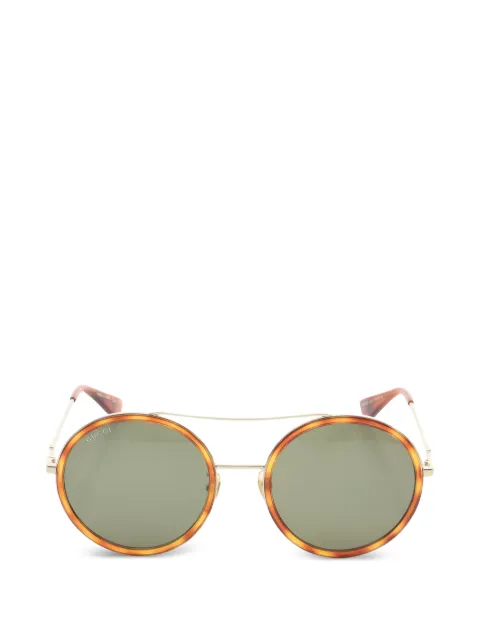 Gucci Pre-Owned 2010 Bee Sonnenbrille mit rundem Gestell