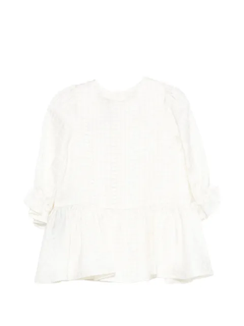 Balmain Kids Conjunto 2 peças com vestido branco