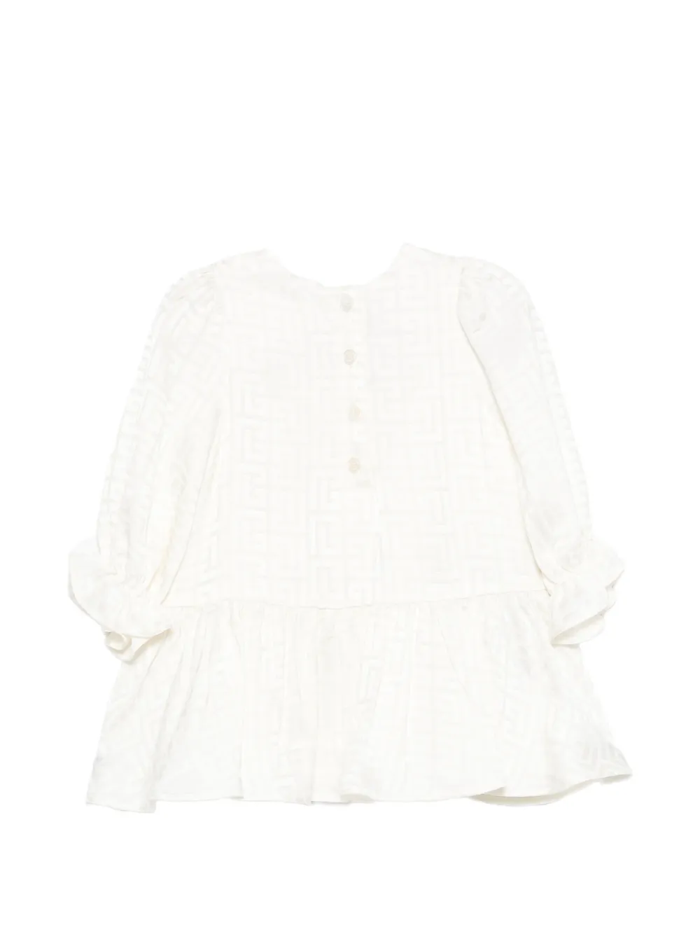  Balmain Kids Set De Dos Vestidos - Blanco 