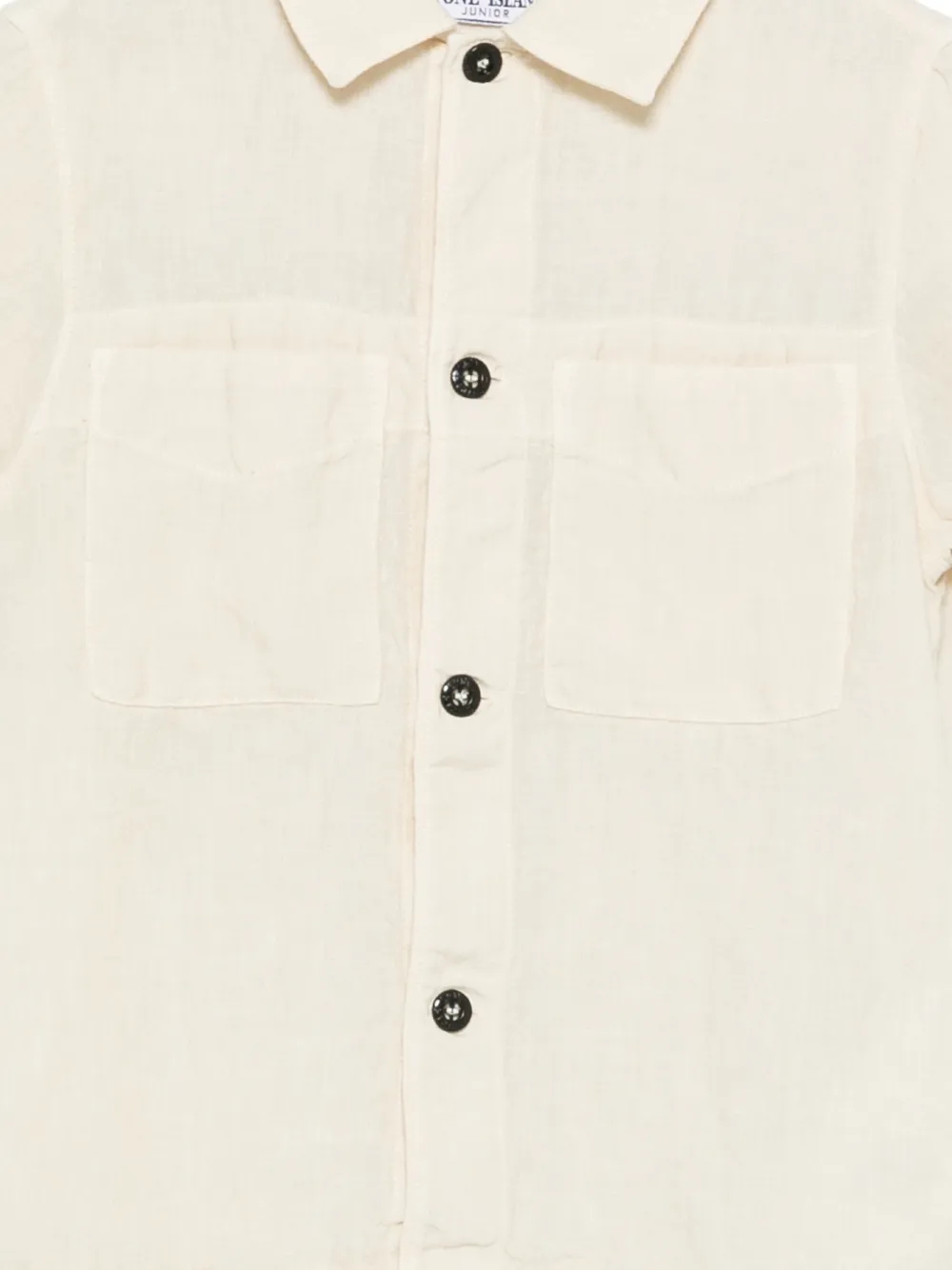 Stone Island Junior Shirt met borstzak Beige