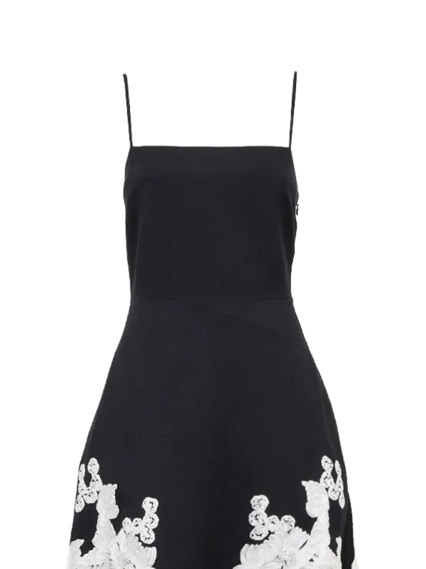 chinese dress ladies Simkhai Joy Lace Mini Dress | Black | Size 6