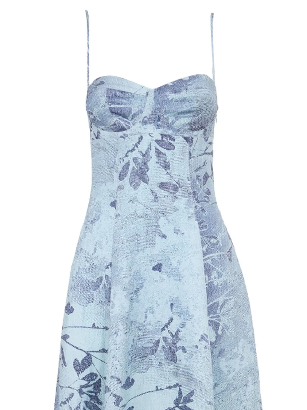 SIMKHAI Maxi-jurk met bloemenprint Blauw