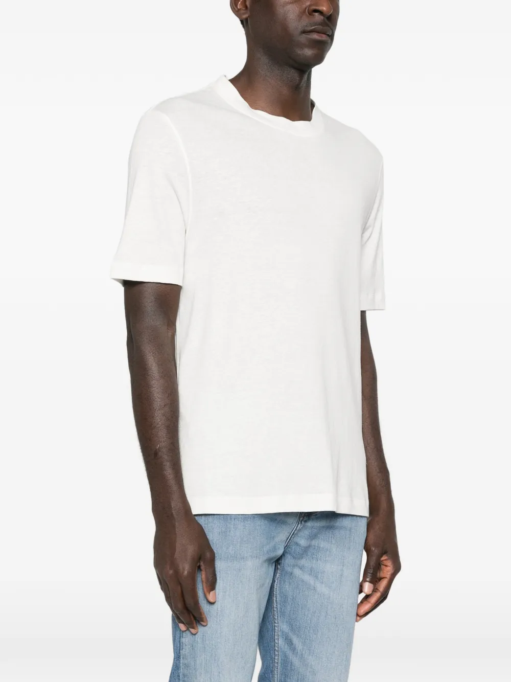 Brunello Cucinelli T-shirt met ronde hals Wit