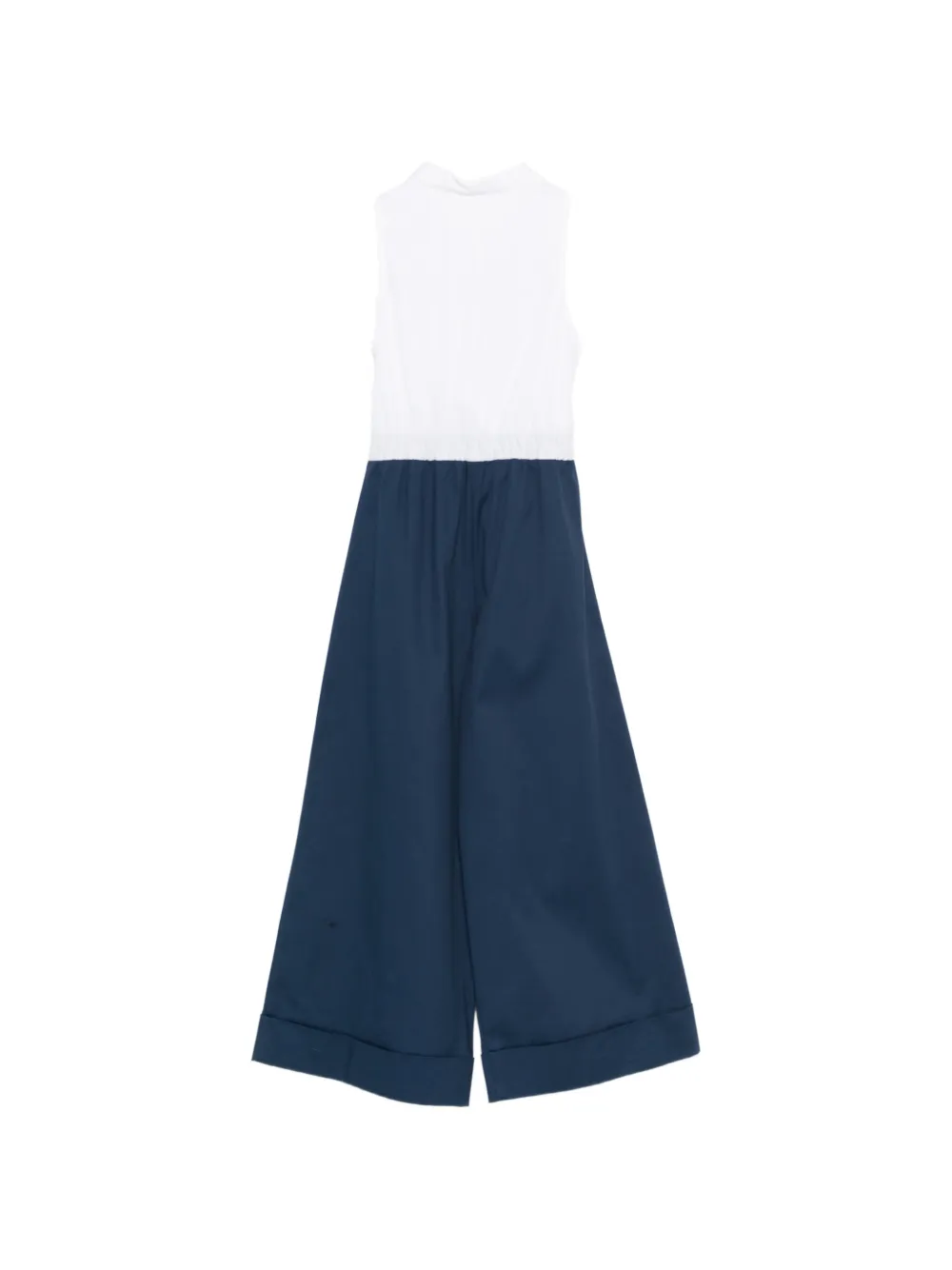  Balmain Kids Tie-front Sleeveless Jumpsuit - Blue 
