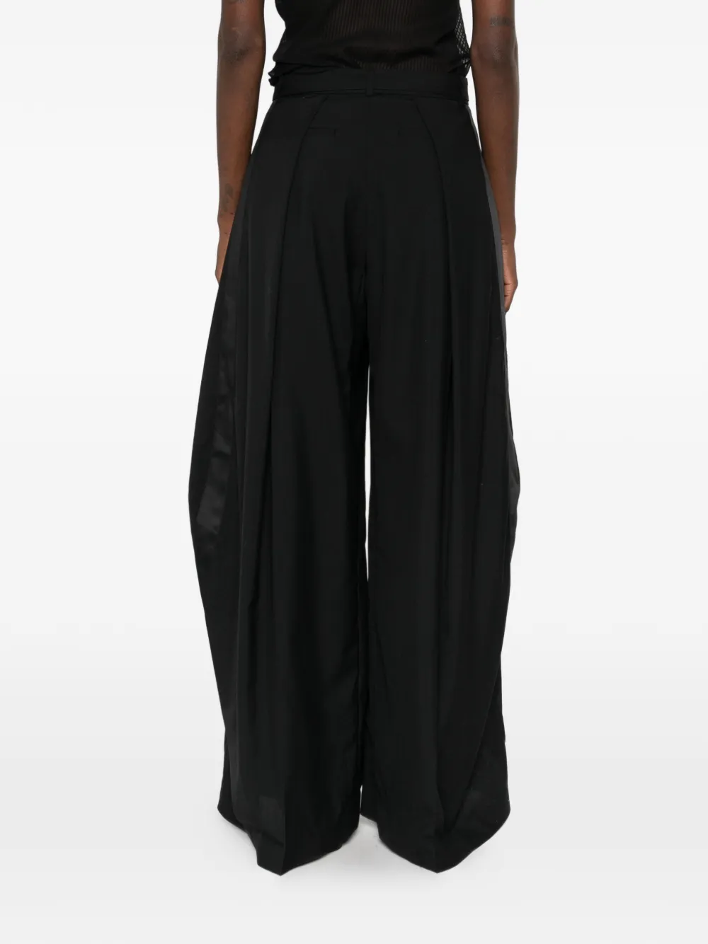 sacai Broek met ceintuur Zwart