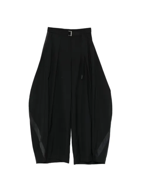 sacai belted trousers