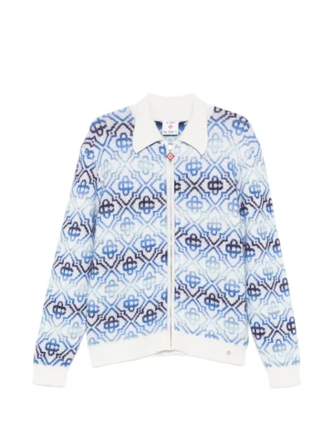 Casablanca zip-up cardigan