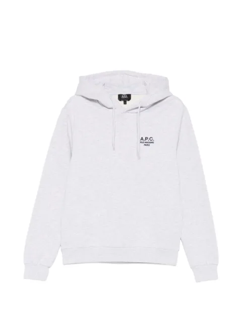 A.P.C. embroidered-logo hoodie