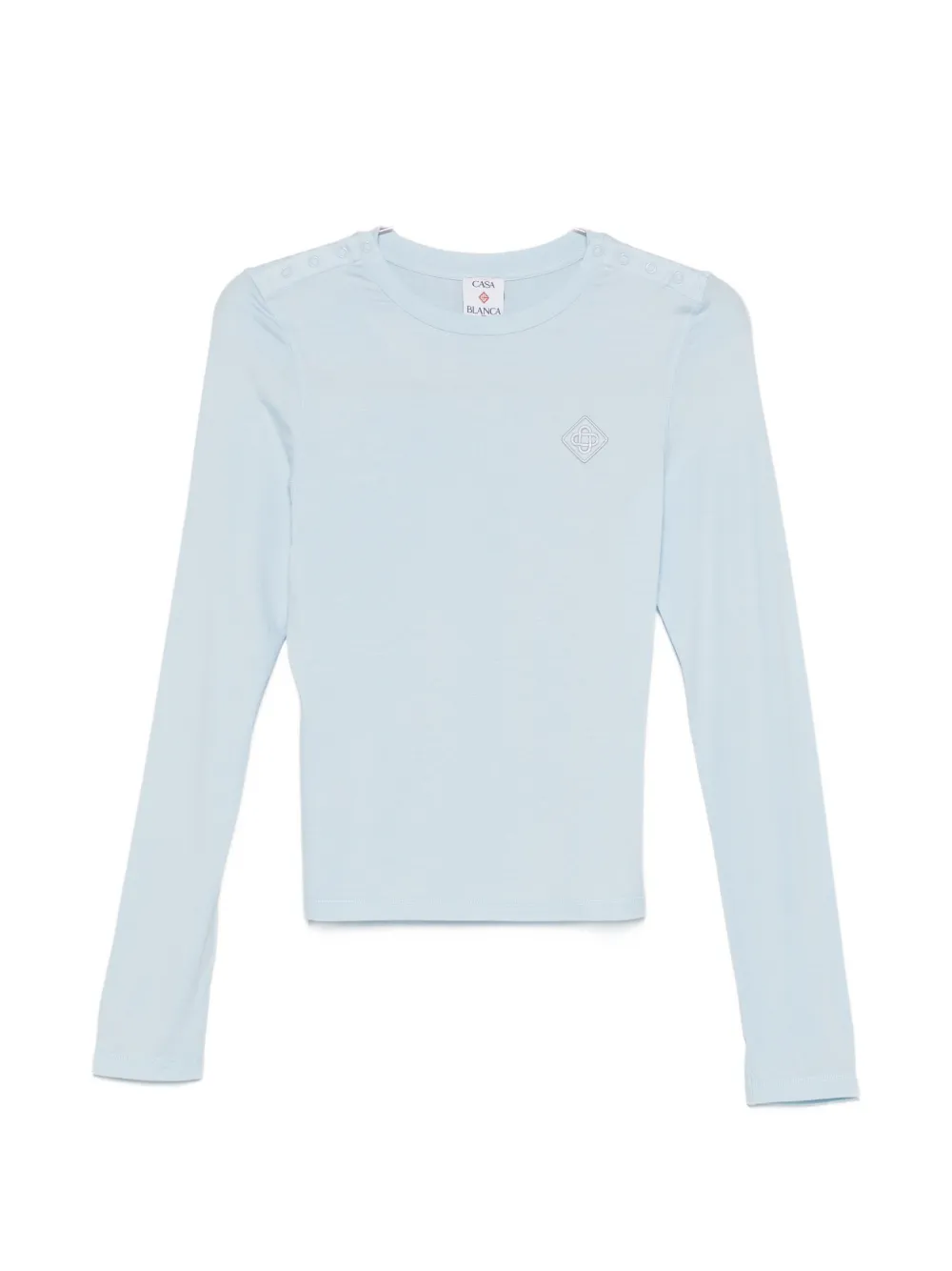 Casablanca long-sleeve T-shirt - Blu