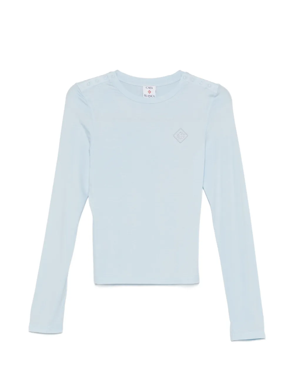 Casablanca long-sleeve T-shirt - Blu