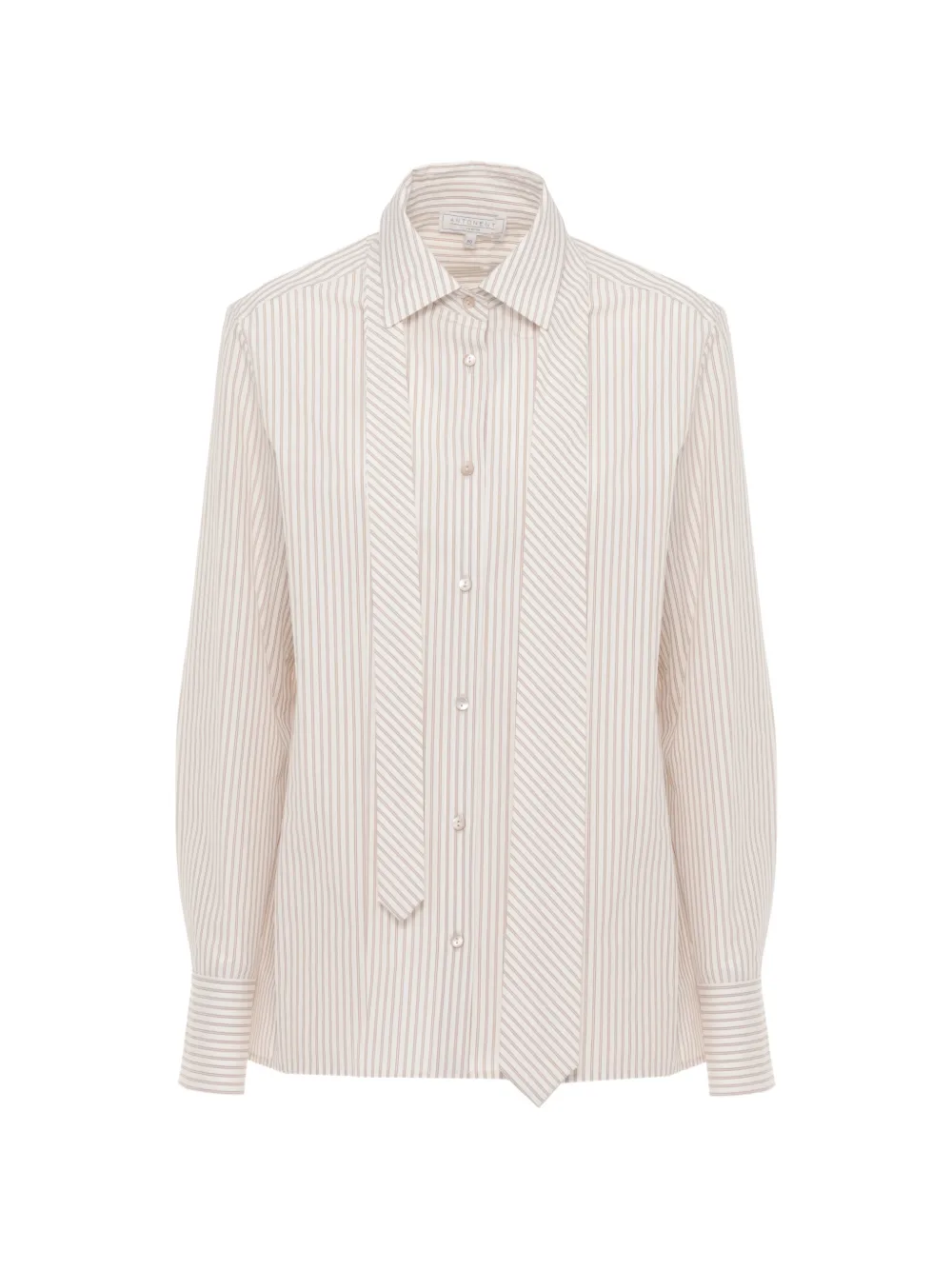 Antonelli striped tie shirt - Toni neutri