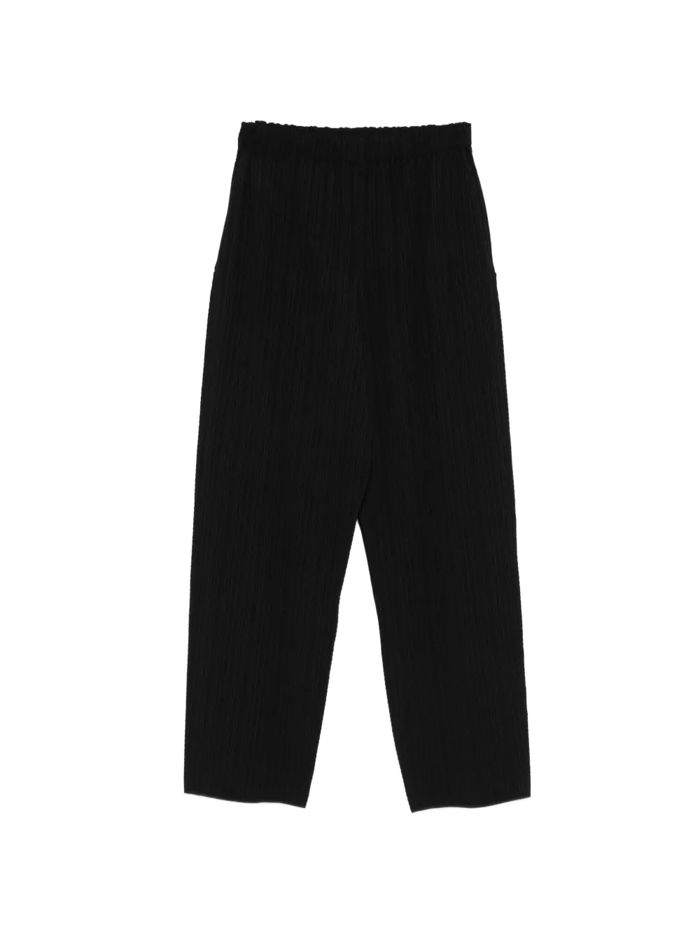 Pleats Please Issey Miyake A-Poc Shell pleated cropped trousers - Nero