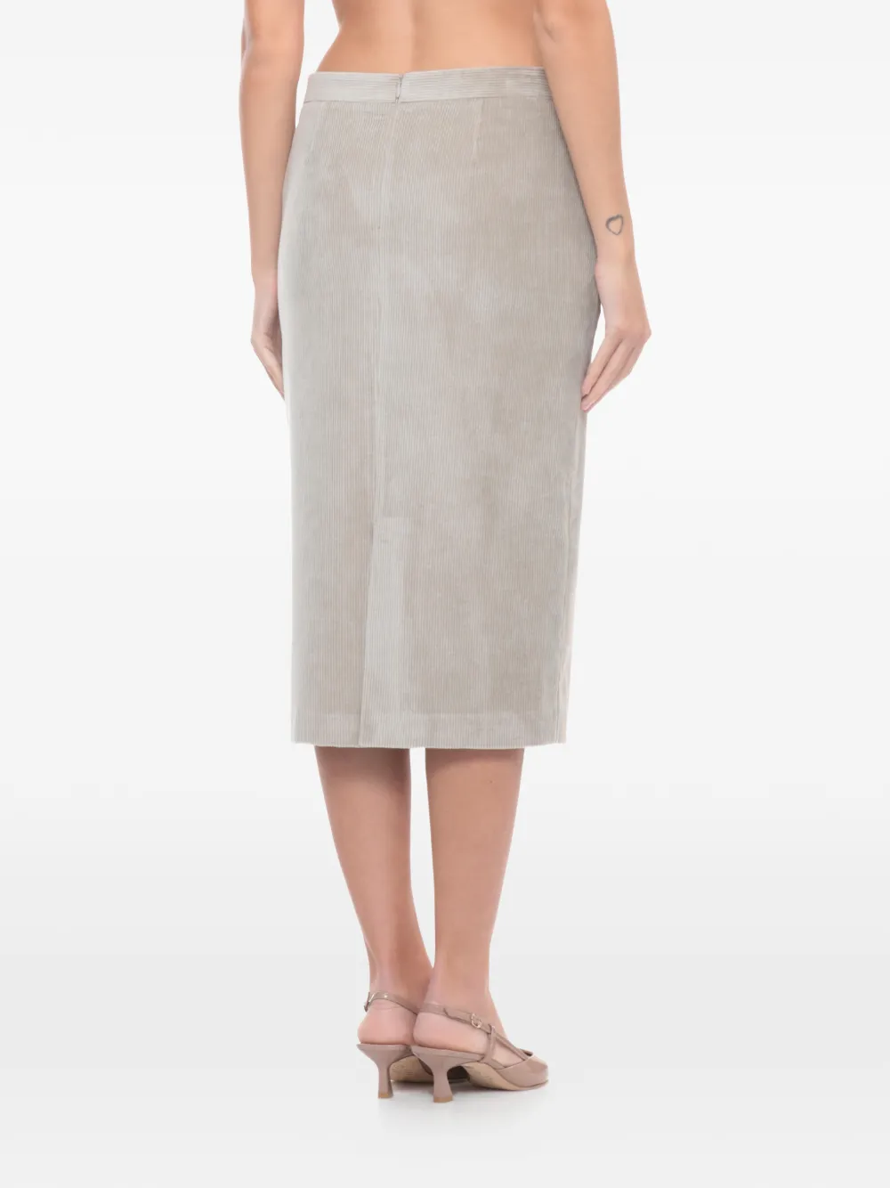  Antonelli Corduroy Skirt - Neutrals 