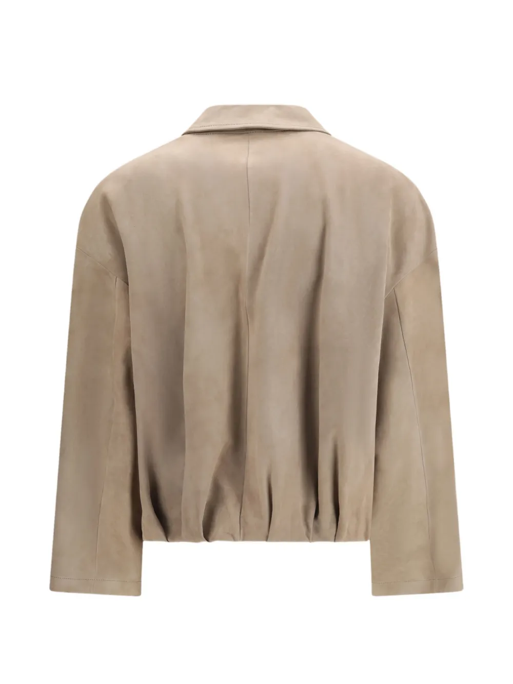  Salvatore Santoro Suede Bomber Jacket - Neutrals 