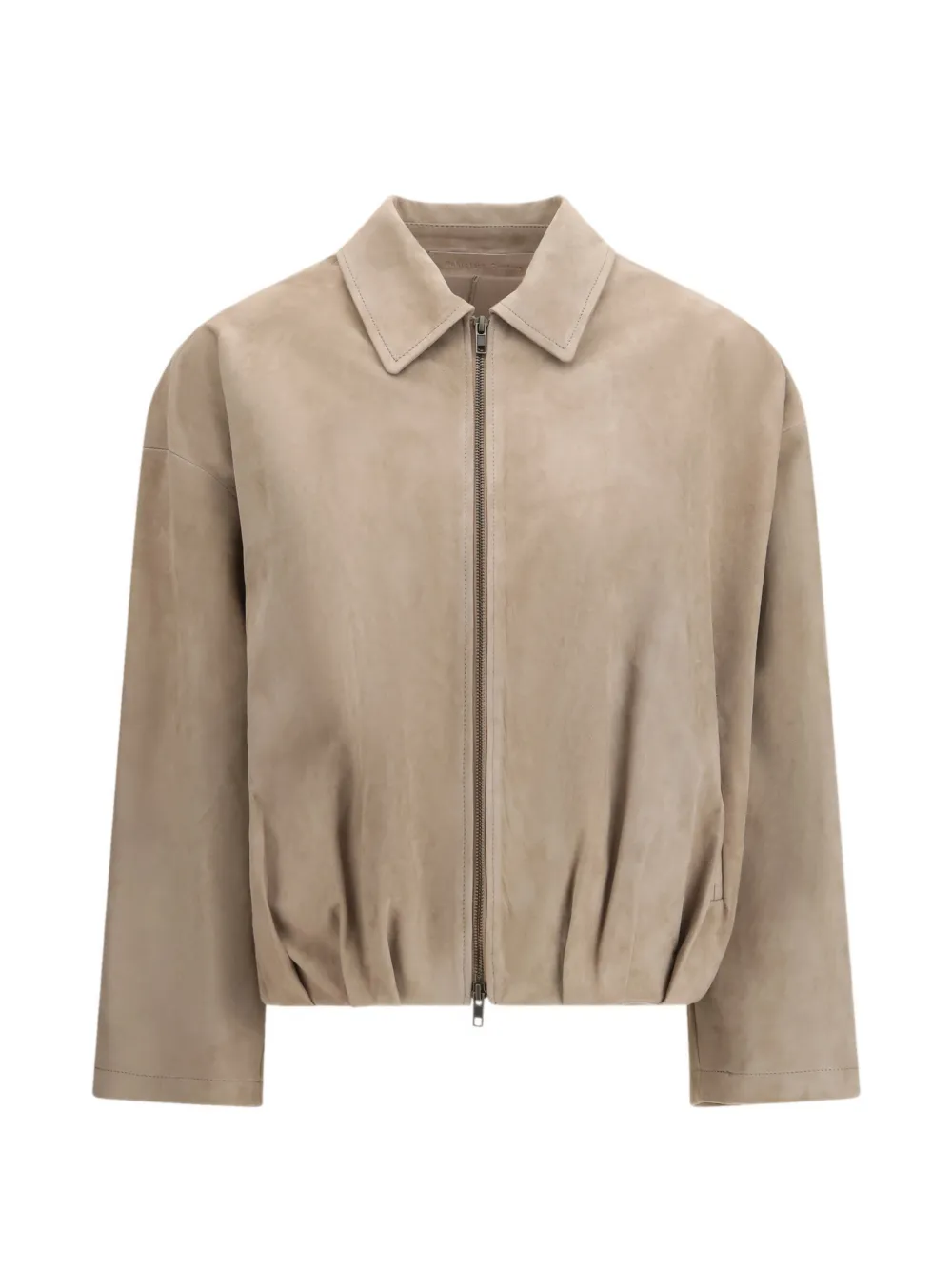 Salvatore Santoro suede bomber jacket - Toni neutri
