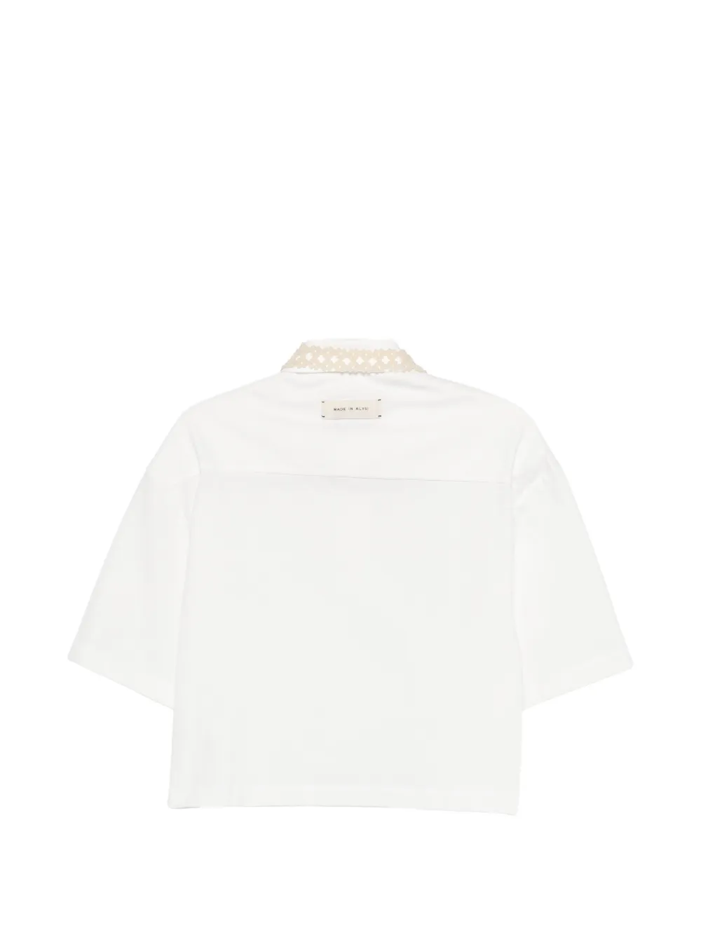 Alysi Beaded Polo Shirt - White 