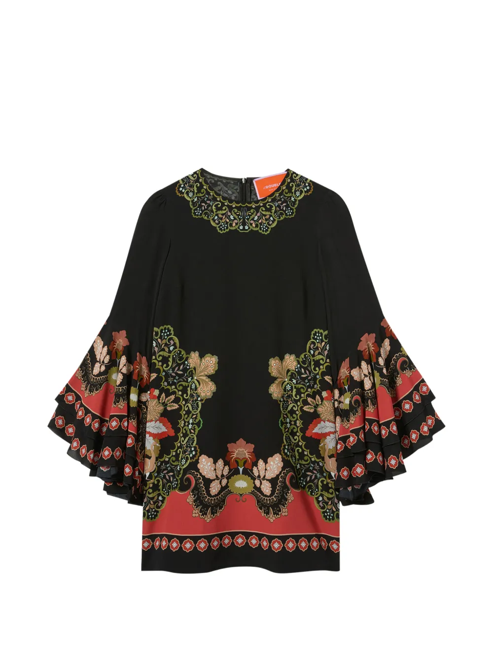 La DoubleJ Abito corto Friday con ruches - Nero