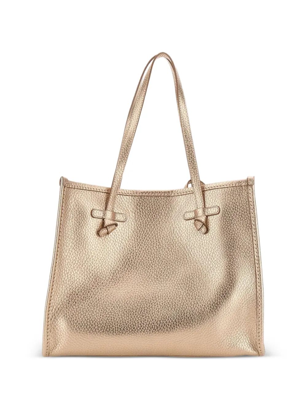 GIANNI CHIARINI Marcella grained-leather shoulder bag - Oro