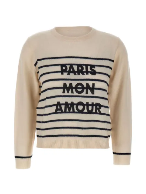Not Shy striped-pattern crew-neck sweater
