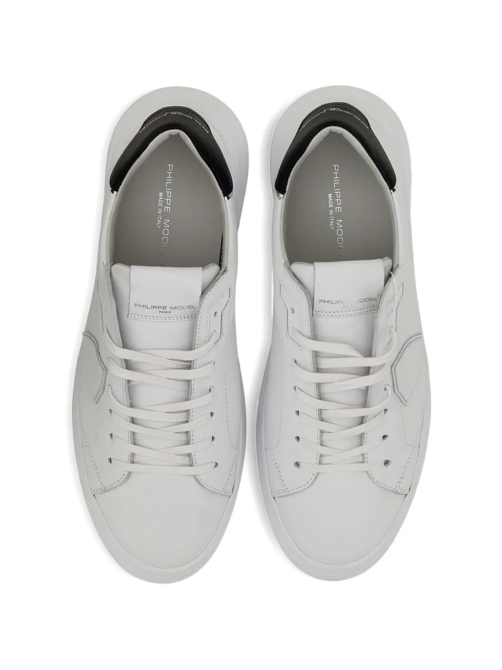Philippe Model Paris logo-print leather sneakers Wit