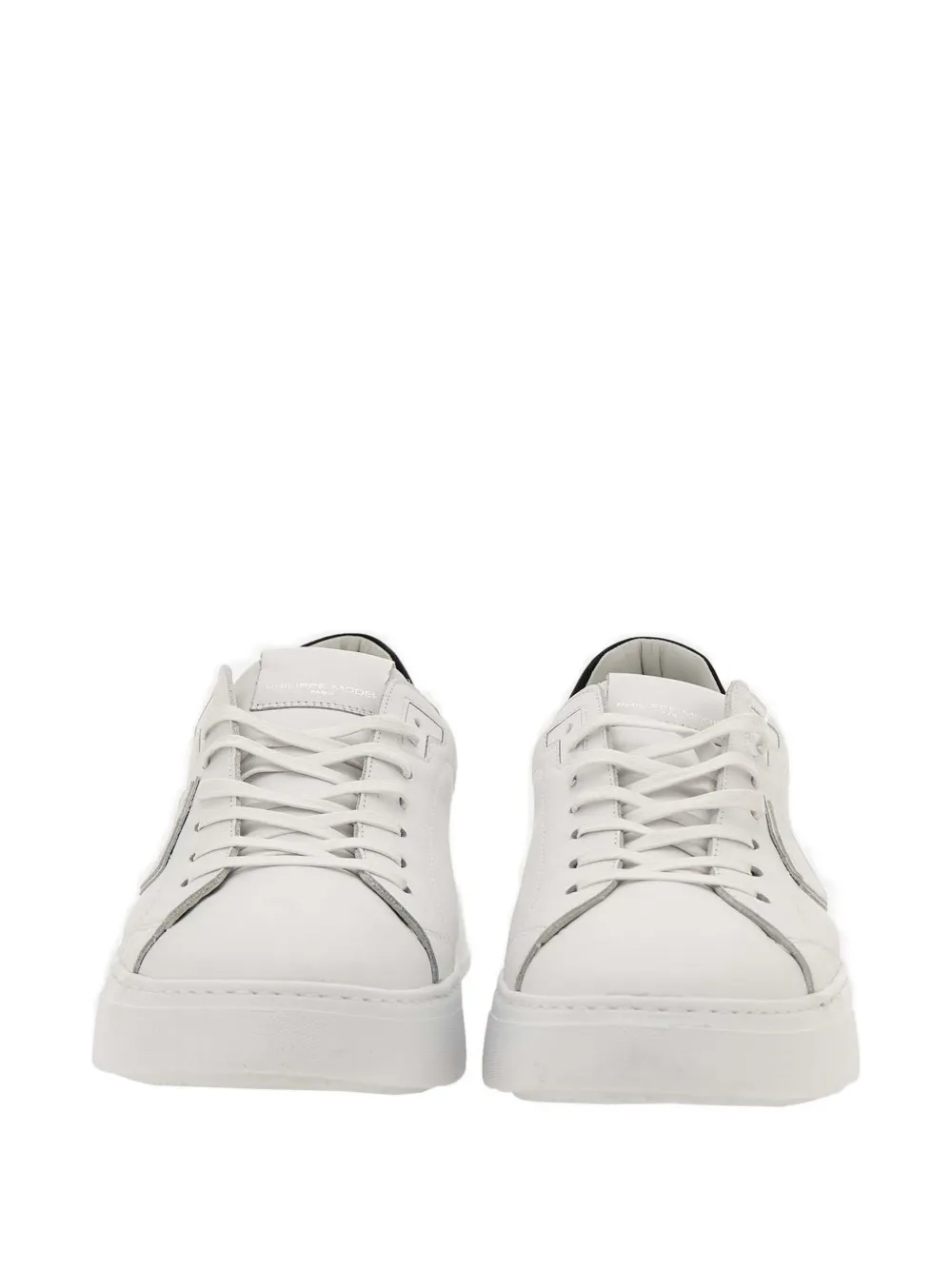 Philippe Model Paris logo-print leather sneakers Wit