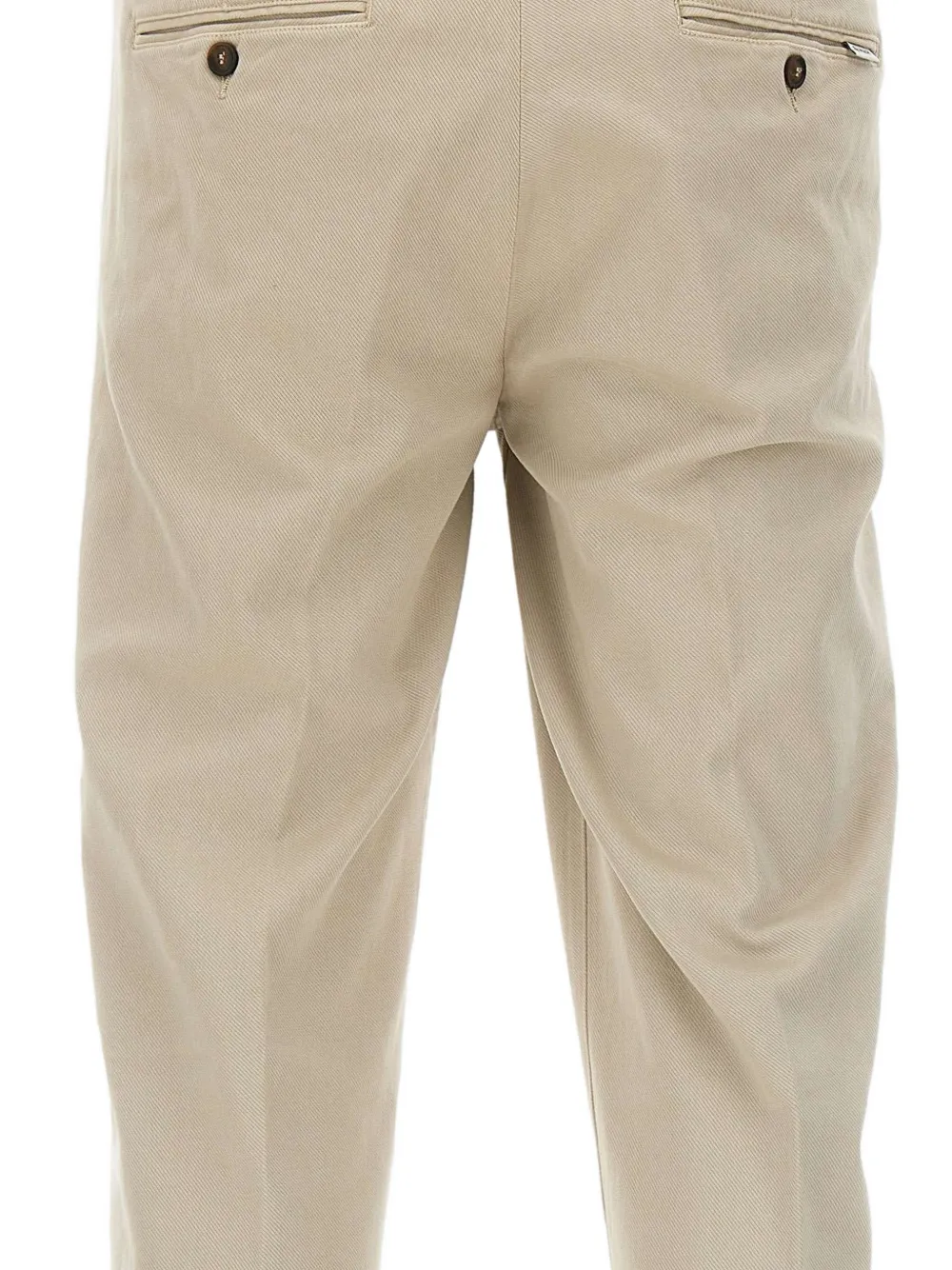 Re-Hash Mucha geplooide skinny chino Beige