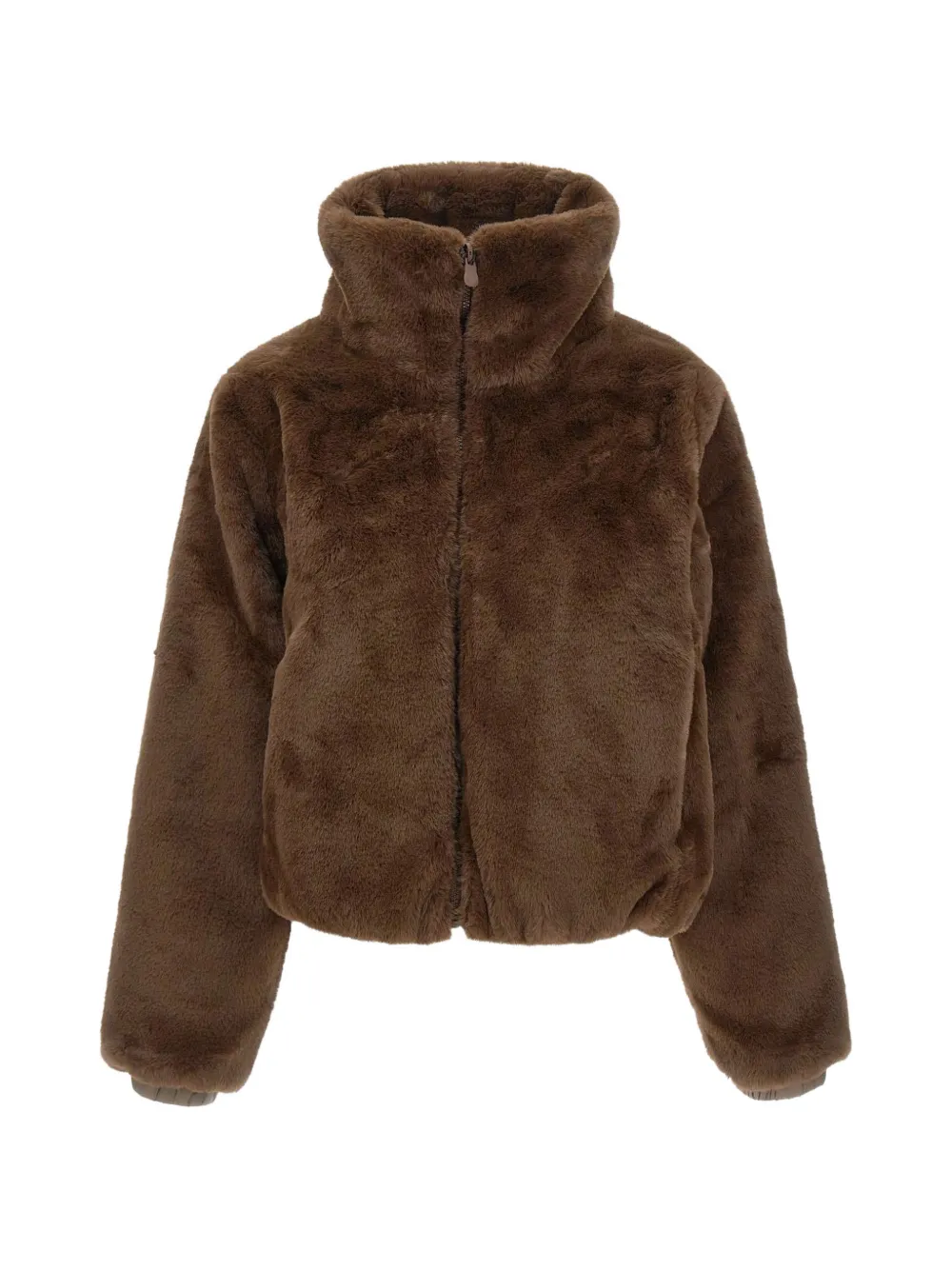 Save The Duck faux-fur reversible jacket - Marrone