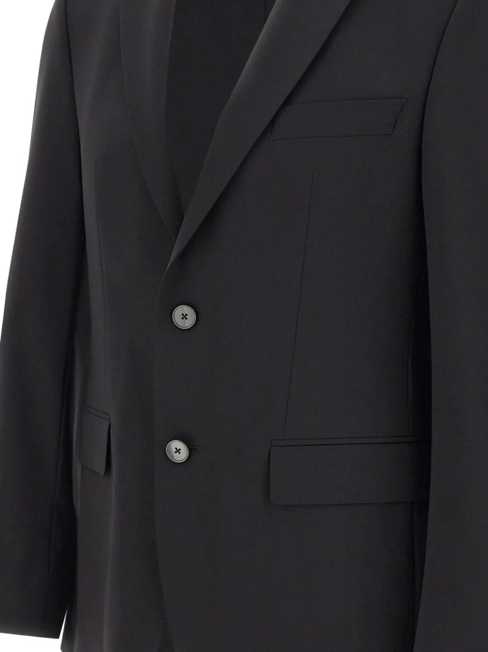 BOSS H-Harvey blazer met klepzak Zwart